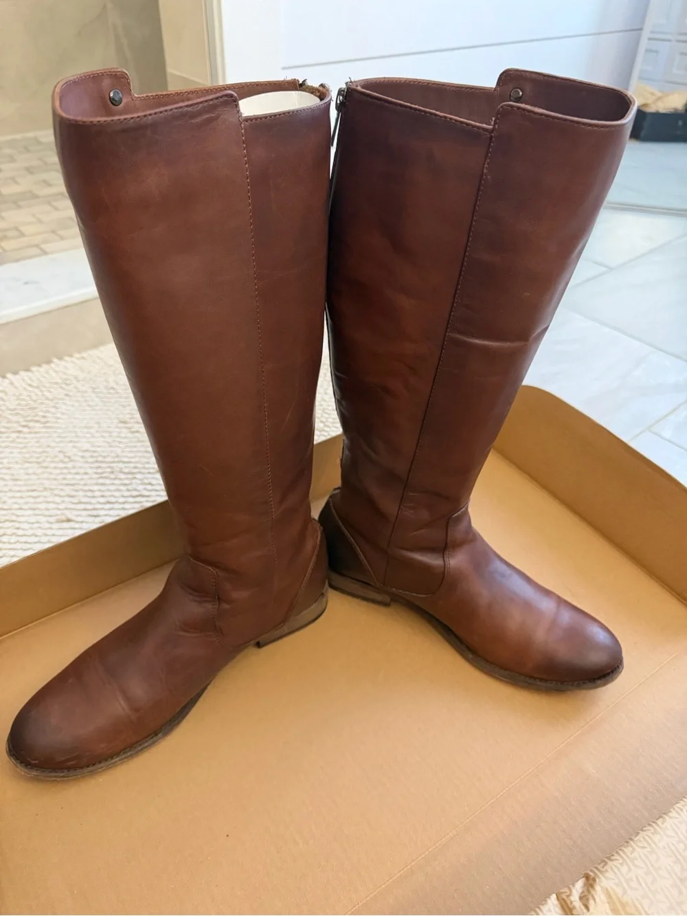 Frye Brown Leather Over-the-Knee Boots